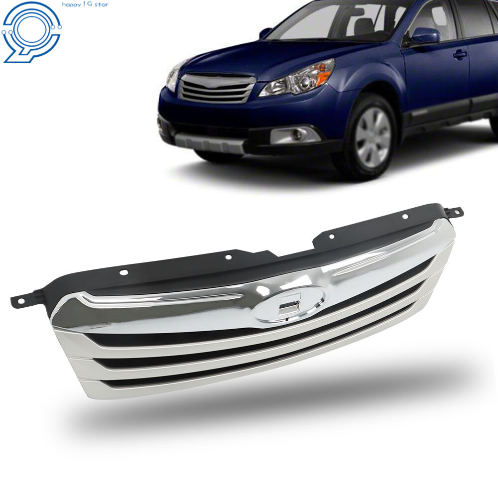 For Subaru Outback 2010 2011 2012 Front Bumper Grille Chrome 91121AJ04B