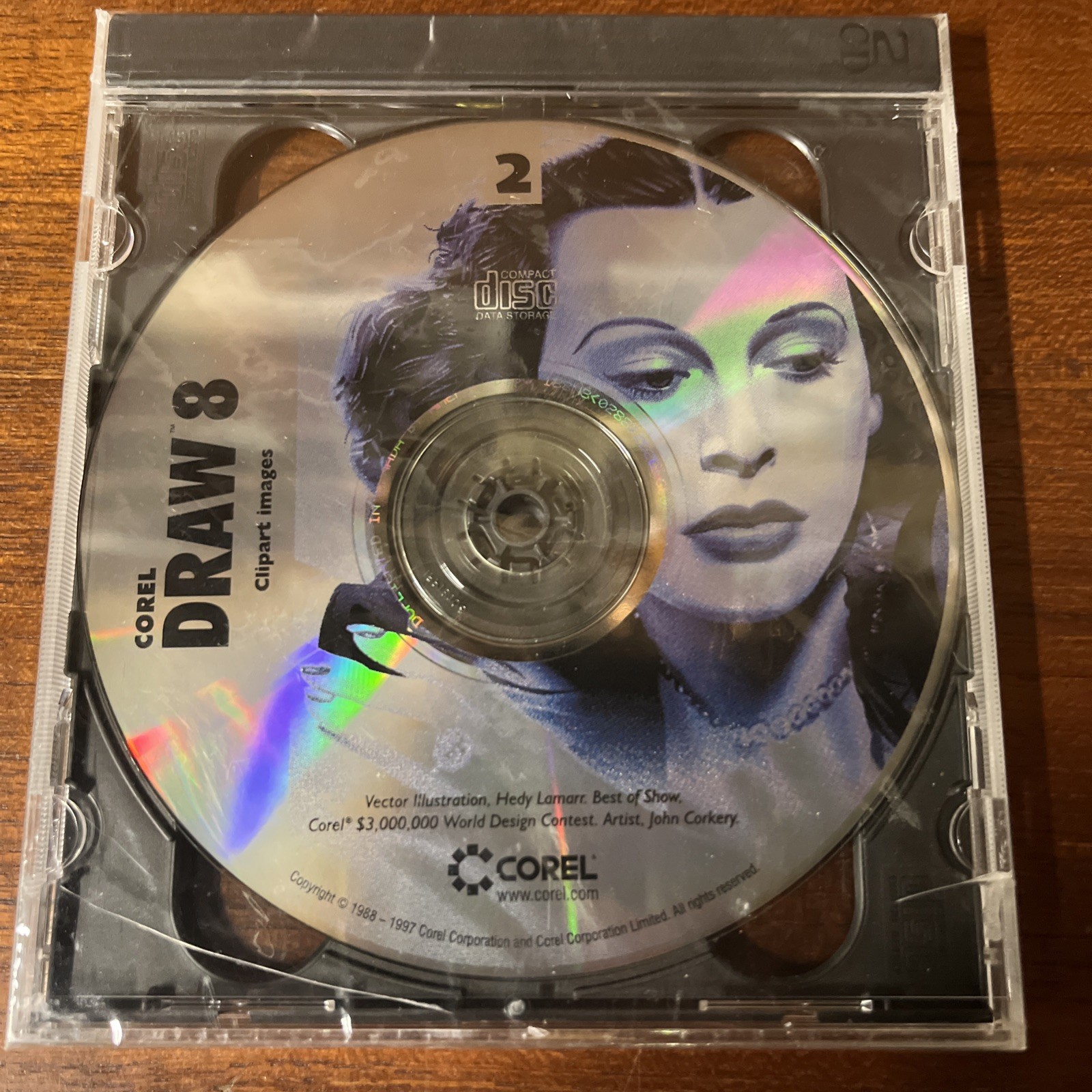 Corel Draw 8 CorelDraw 2 Disc Set PC CD-ROM Software Windows Sealed Disc 2 And 3
