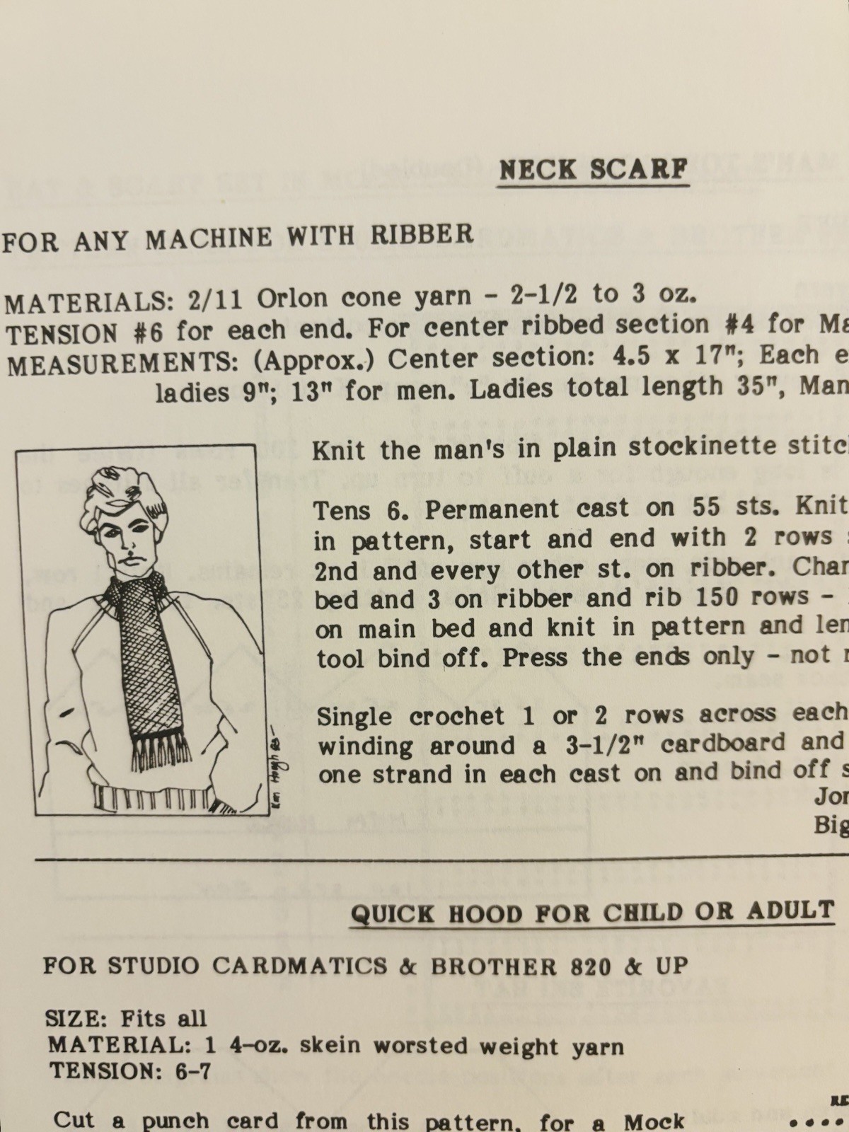 Vintage Knitting Machine Patterns (1984)