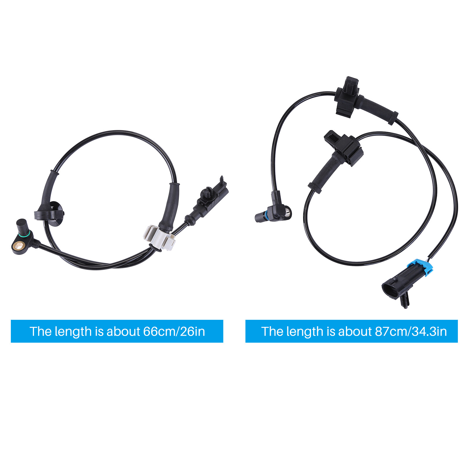 Front and Rear Left & Right ABS Wheel Speed Sensor 2 Pair for Chevy Silverado⬆