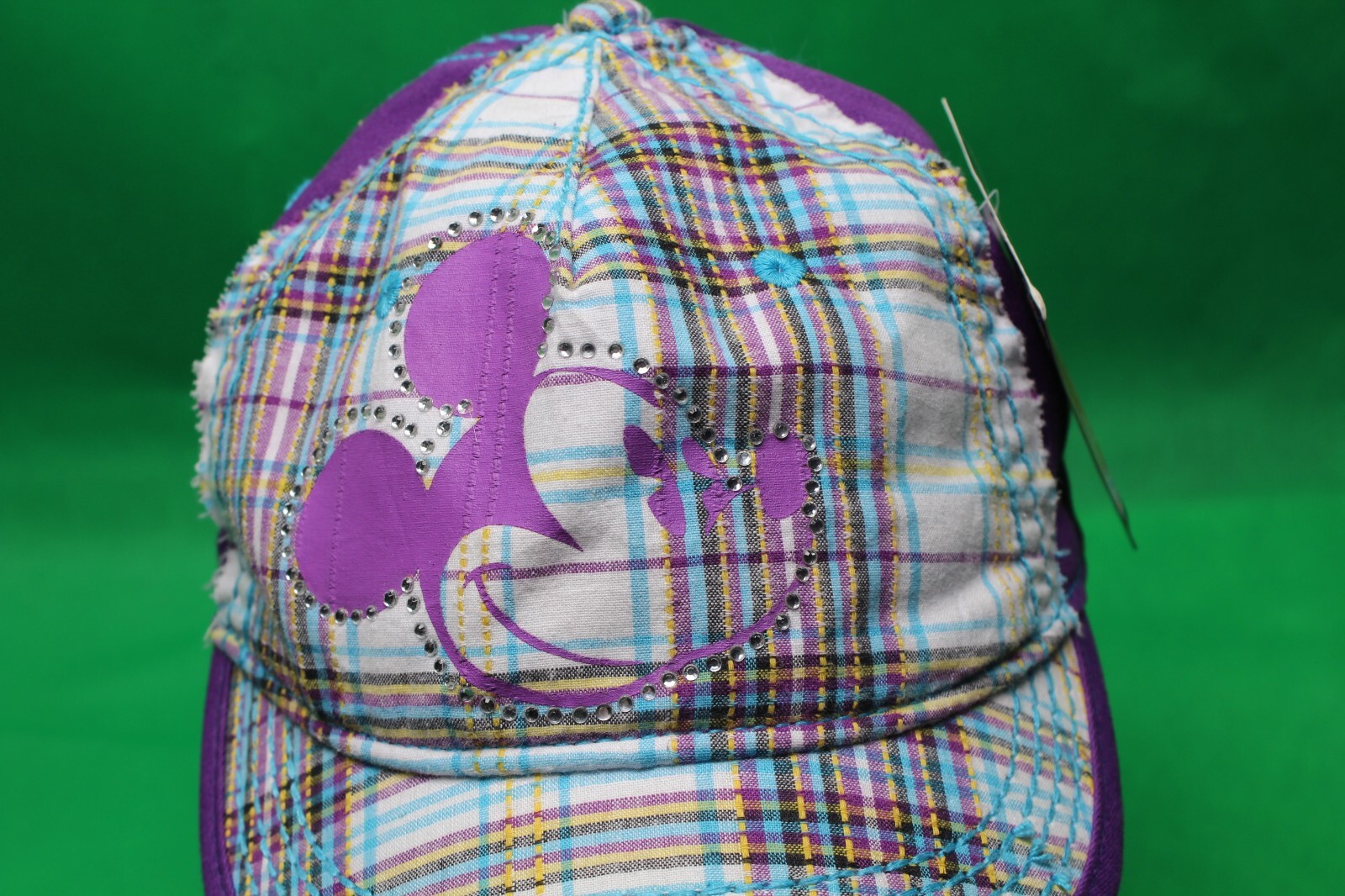 Disney Parks Mickey Mouse Bedazzled Hook Youth Cap Adjustable