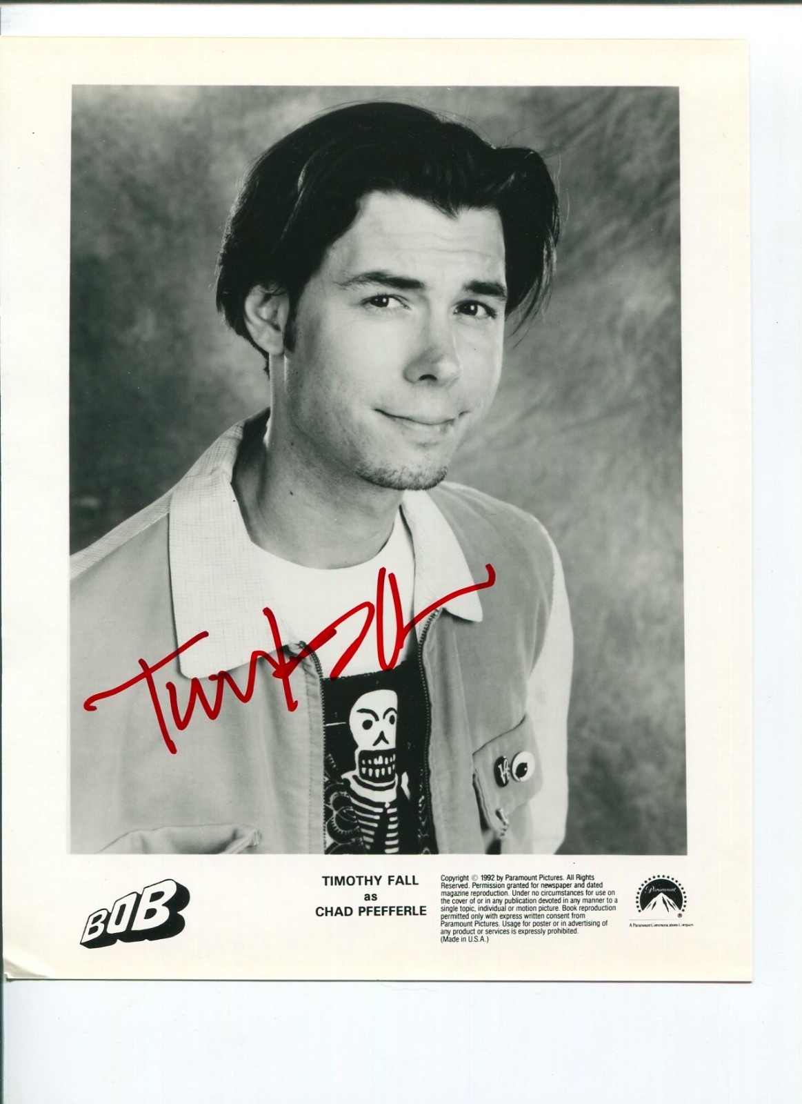 Timothy Fall Pig Sty Bob Family of Spies Signed Autograph Photo
