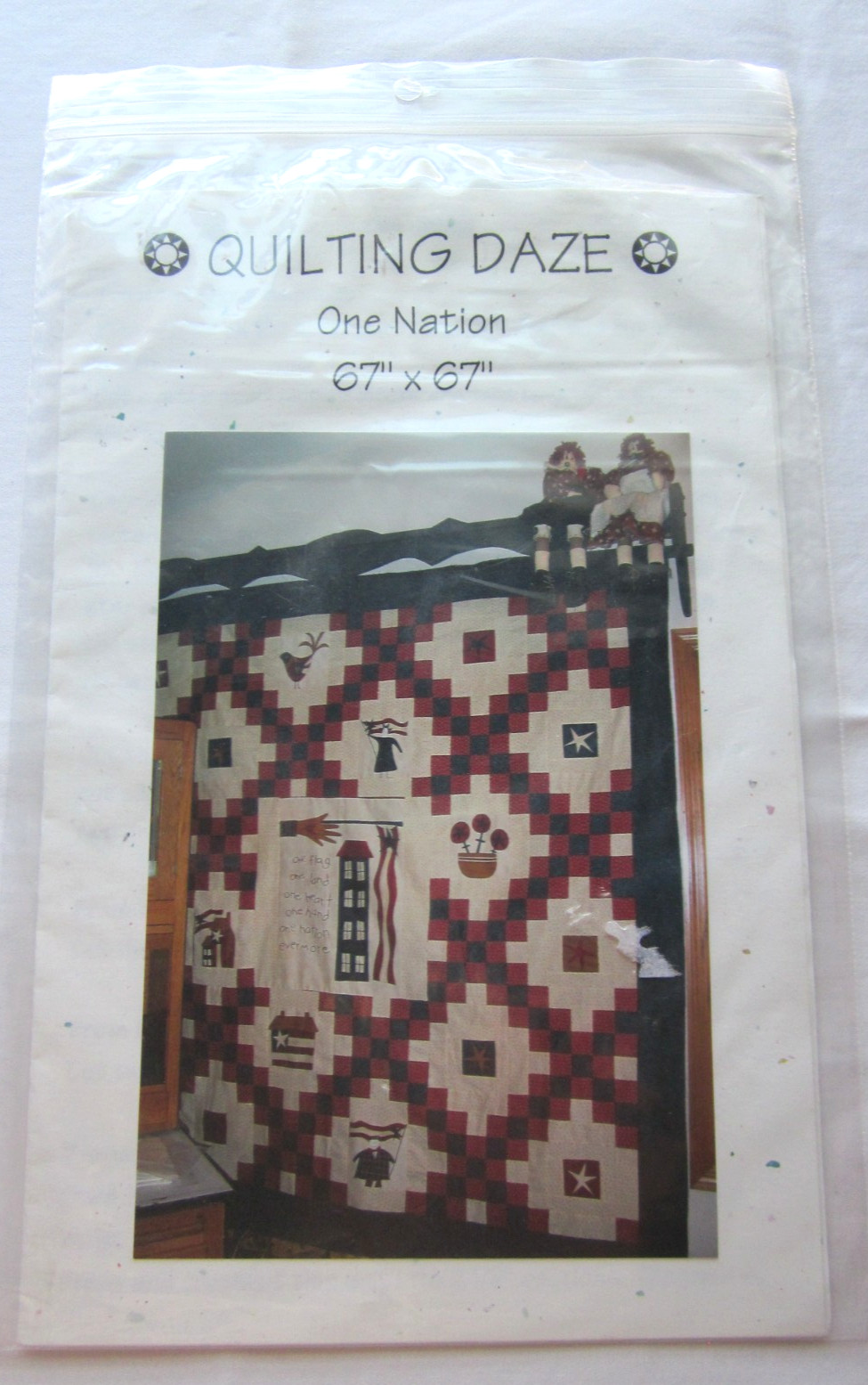 Quilting Daze Quilt Pattern / Instructions ~ One Nation ~ 67" x 67"
