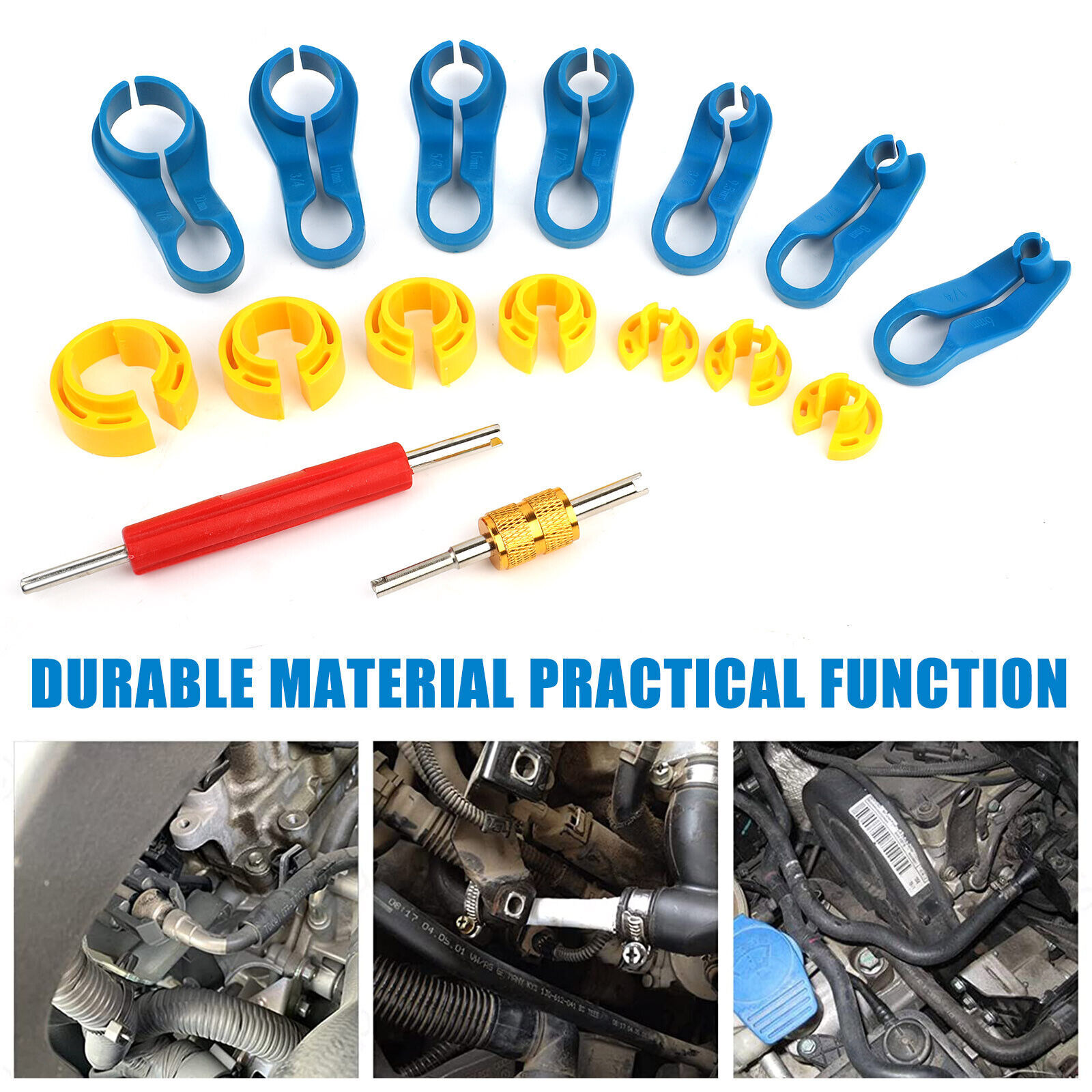 16PCS A/C Fuel Line Quick Disconnect Tools Set 7 Size Car Removal Tools Kit Set