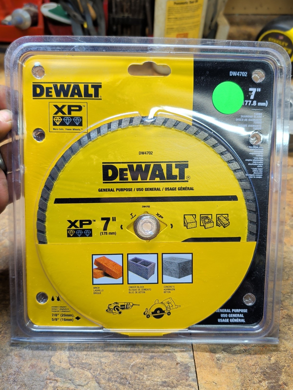 DEWALT 7" DW4702 XP Diamond 450X Circular Saw Wet/Dry Cutting
