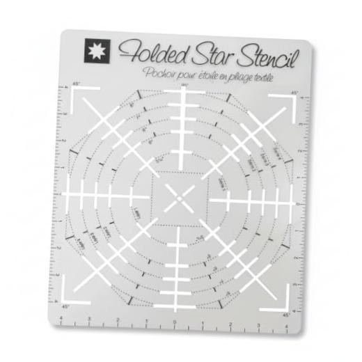 Folded Star Guide Stencil, Premium Quilting Template for DIY Fabric Projects,