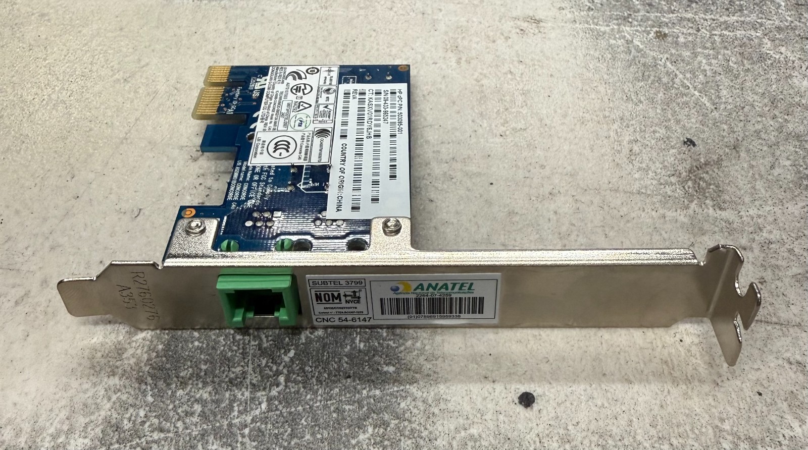 HP Concorde 56K PCI-E Data/Fax Modem Card, Standard Profile 503095-001