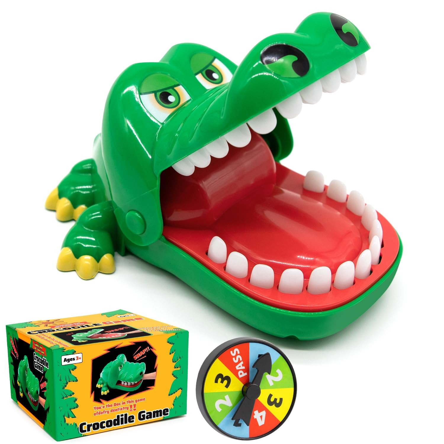 Upgraded Crocodile Teeth Dentist Game for Kids, Alligator Push Teeth Down, Funny