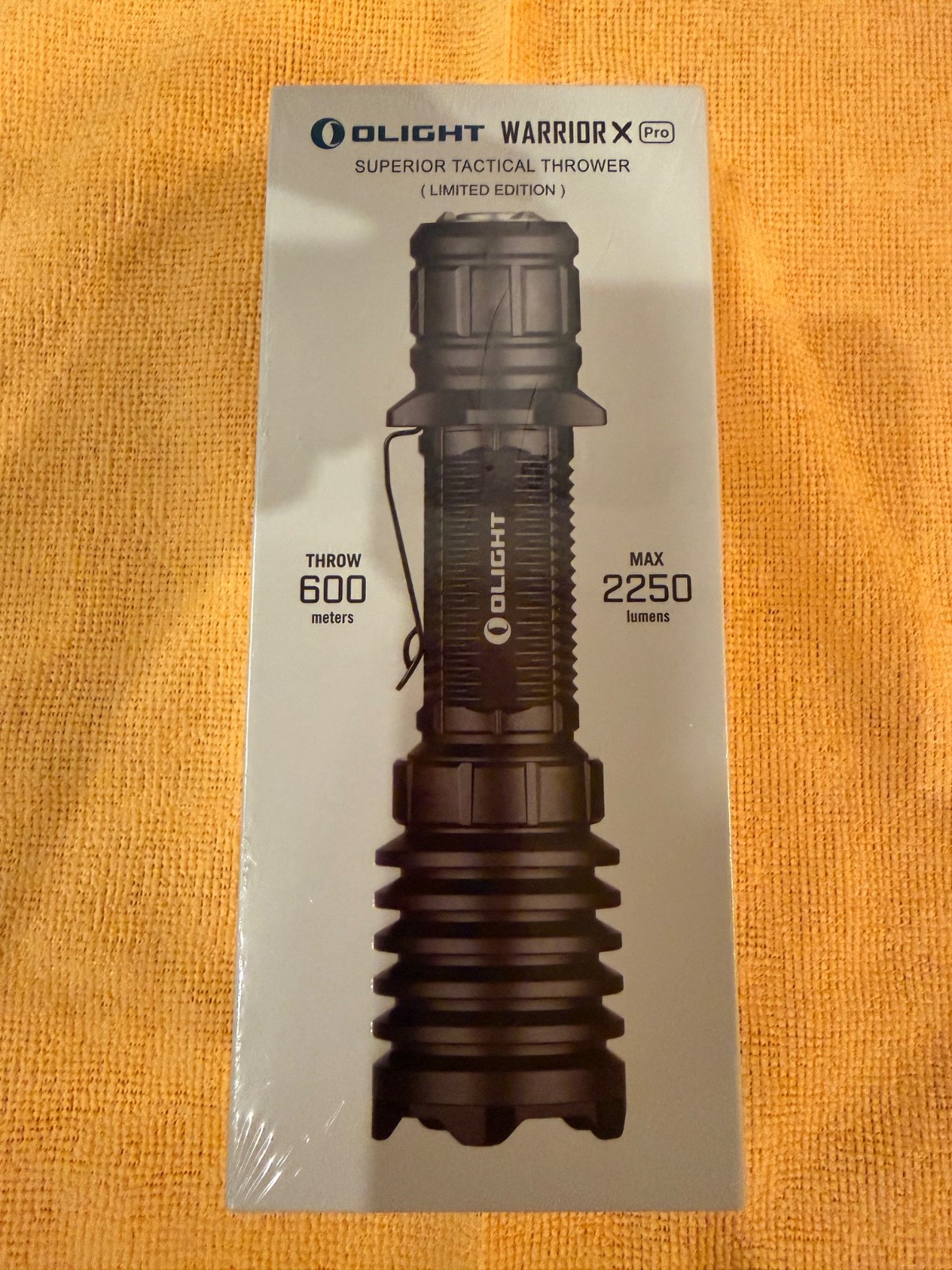 Olight Warrior X Pro Limited Edition Gunmetal Grey Tactical LED Flashlight - New