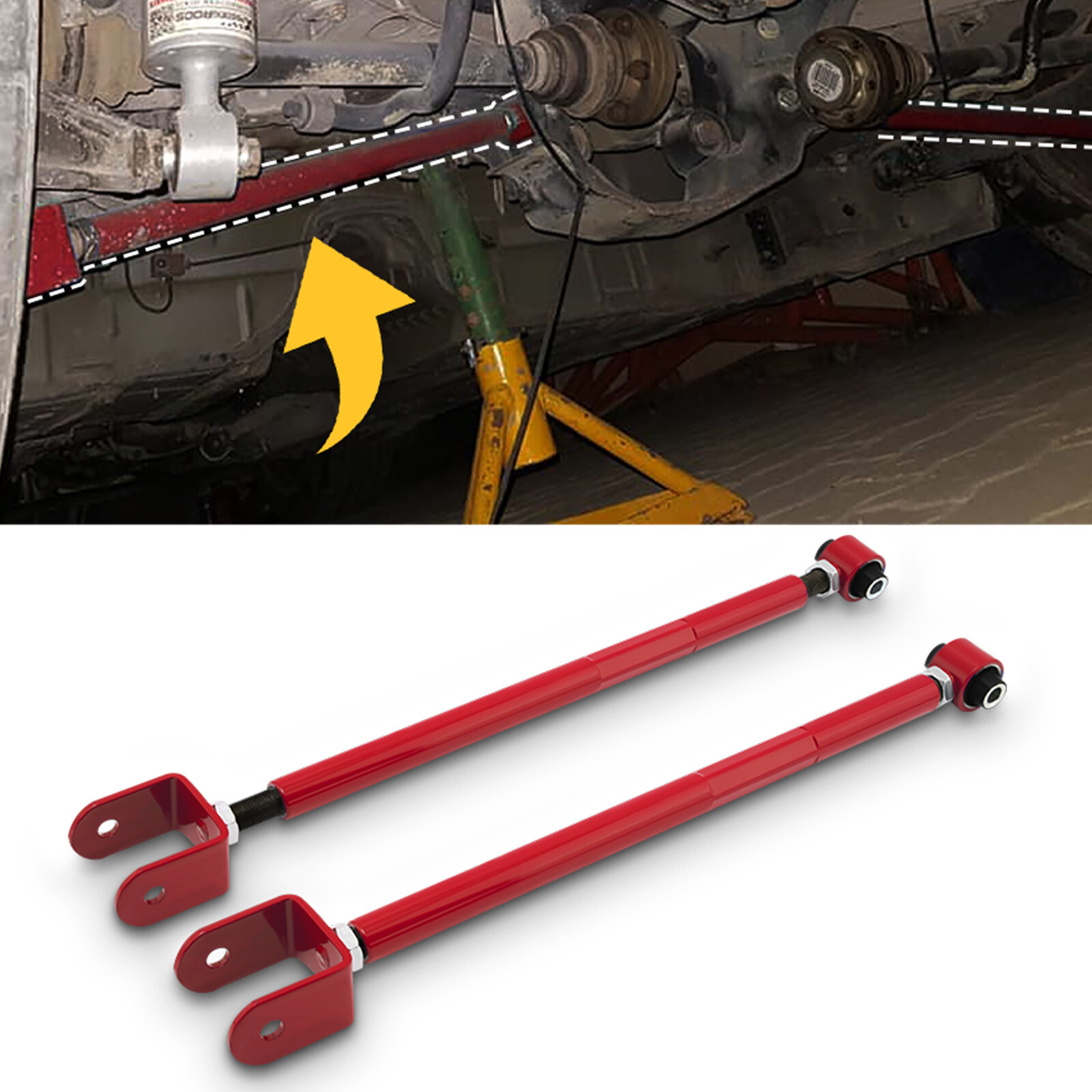 2pcs Rear Lower Adjustable Control Camber Kit Arm For BMW 3-Series E36 E46 92-05