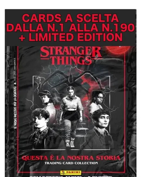 PANINI STRANGER THINGS THIS IS OUR STORY CARDS OF YOUR CHOICE N.1 - N.190