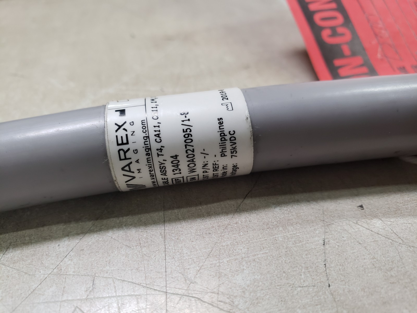 Varex Imaging 13404 Cable Assembly High Voltage Cable