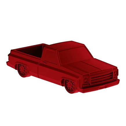 United Pacific 99260 1973 1987 Chevy Truck Solid Die Cast Paperweight Candy Red