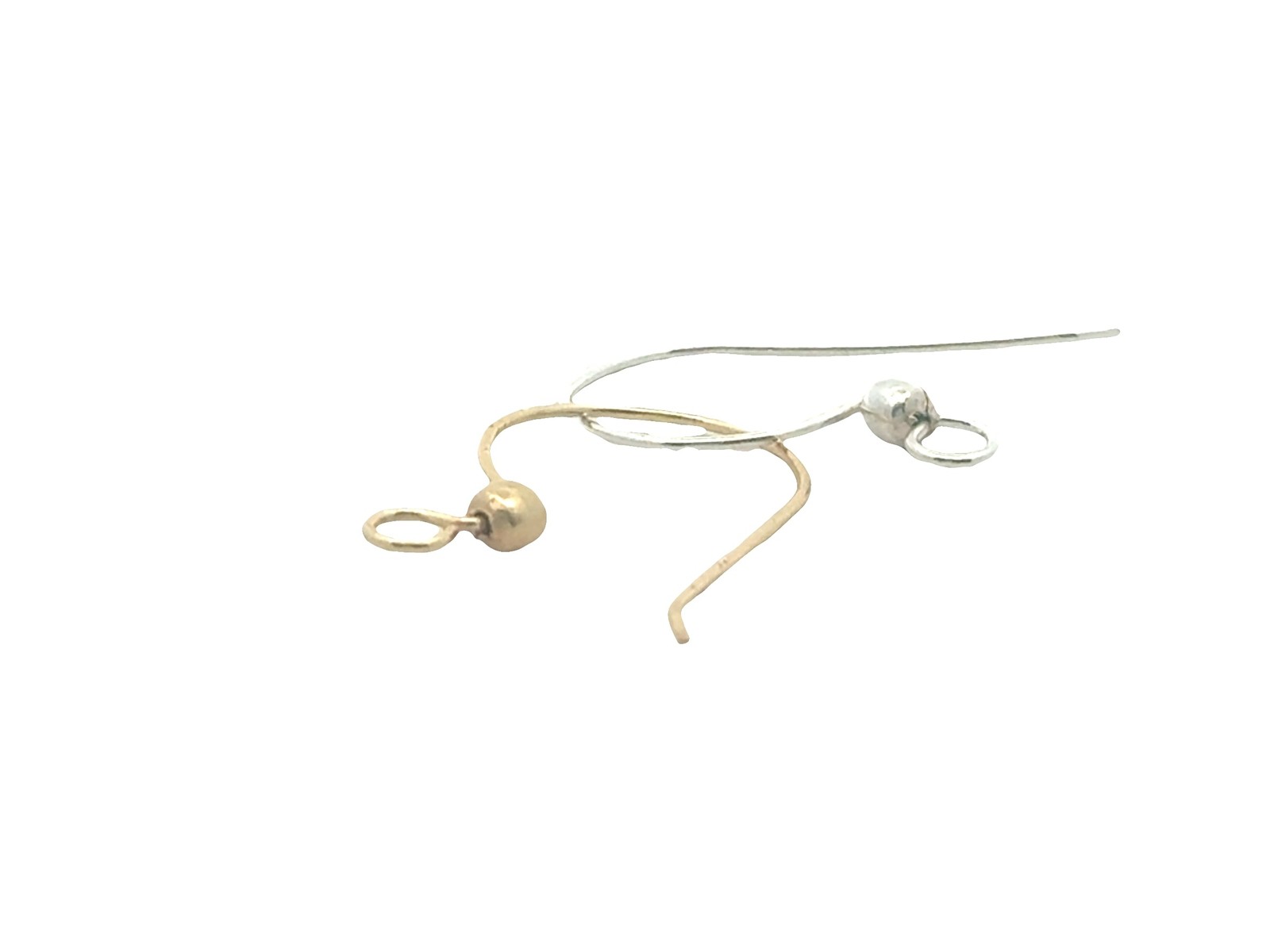 30 Pairs Light Weight Copper Ear Wires Gold Finish & Silver Plated (19mm, 24 Gau