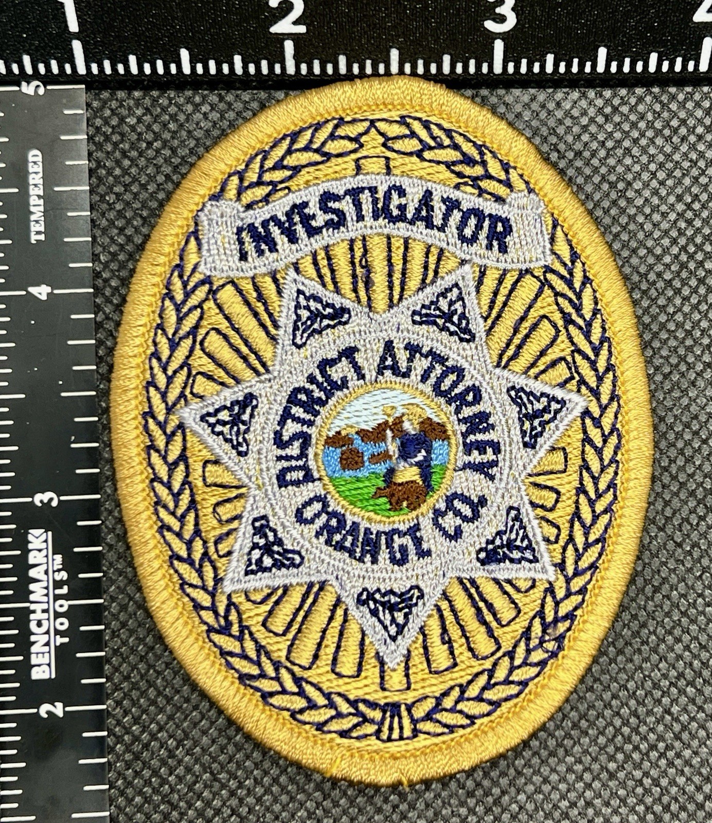CALIFORNIA ORANGE COUNTY DISTRICT ATTORNEY INVESTIGATOR DA POLICE PATCH New! #83