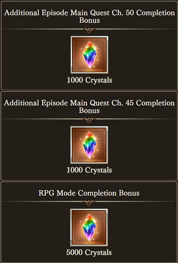 Granblue Fantasy 7000 Crystals Serial Code Only Reward GBVS episode 40,45,50