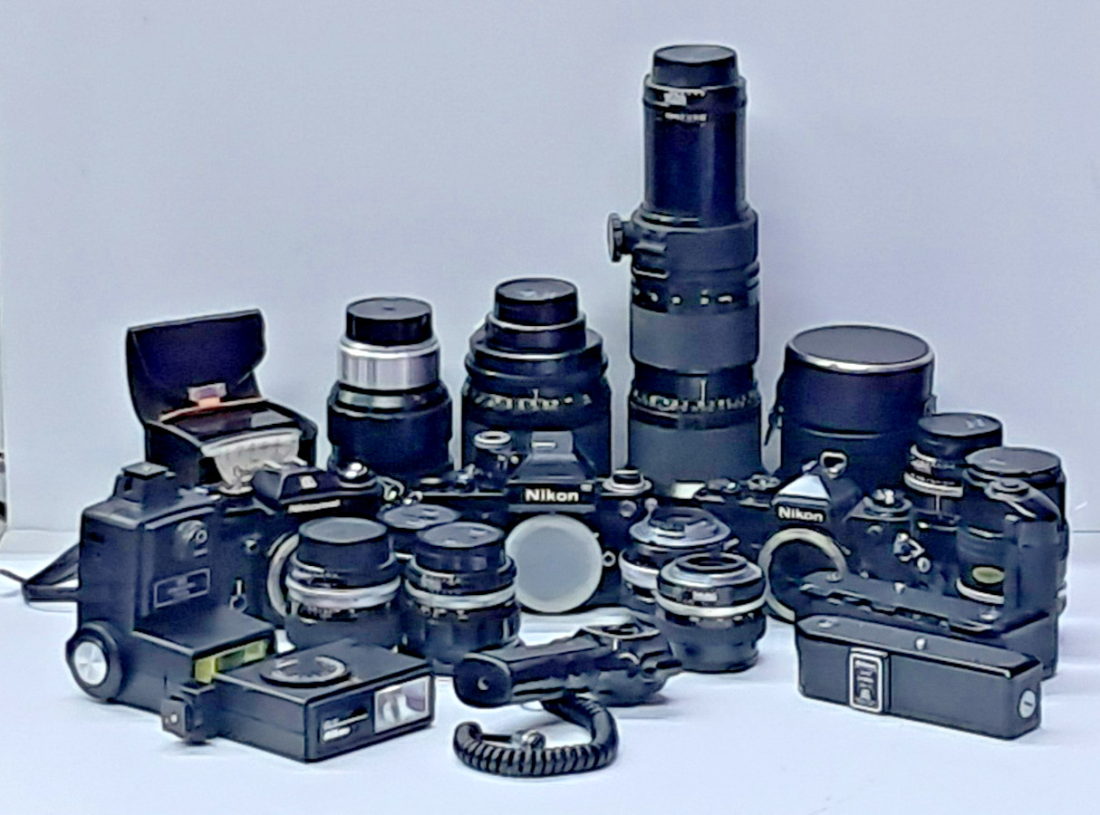 HUGE LOT! Vintage RARE Collection Nikon Nikkor Cameras and Lens