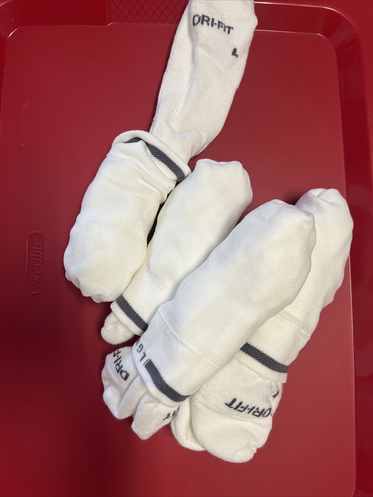 Nike VAPOR Knee-High Baseball Training Socks WHITE 4 Pair Total