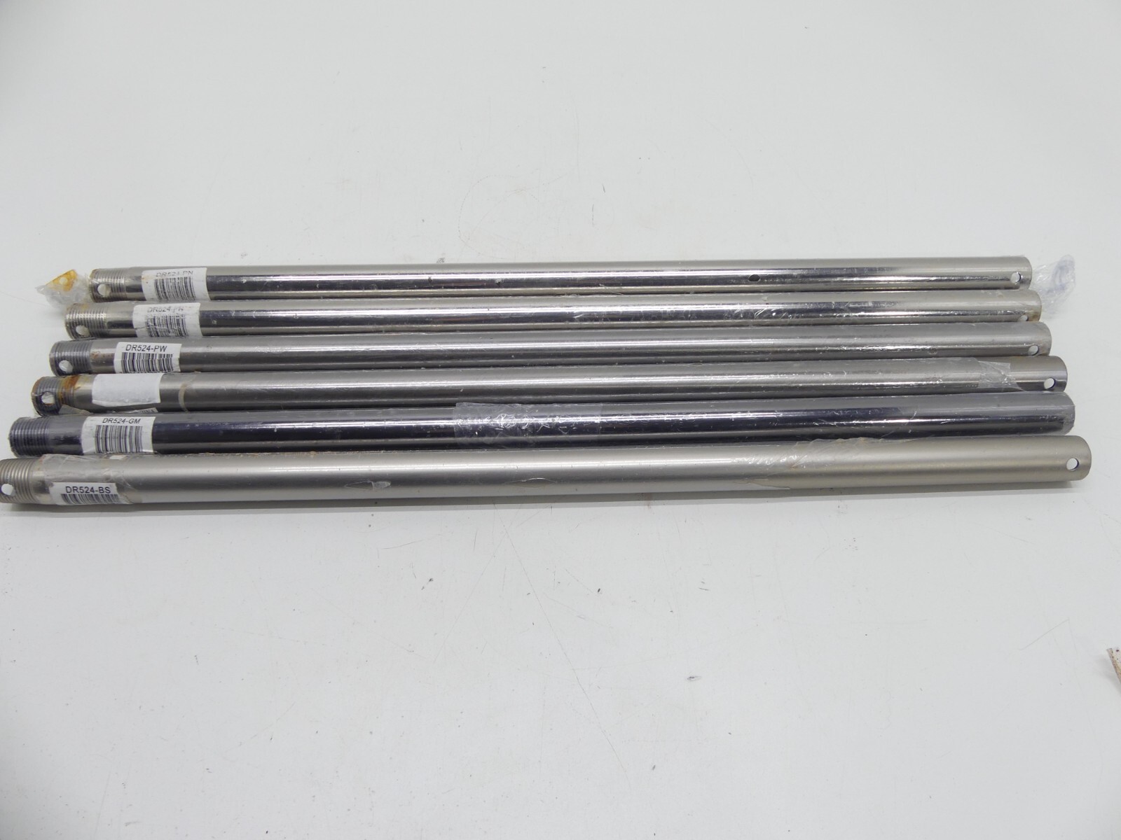 Set of 6 DR524 downrods of various finishes