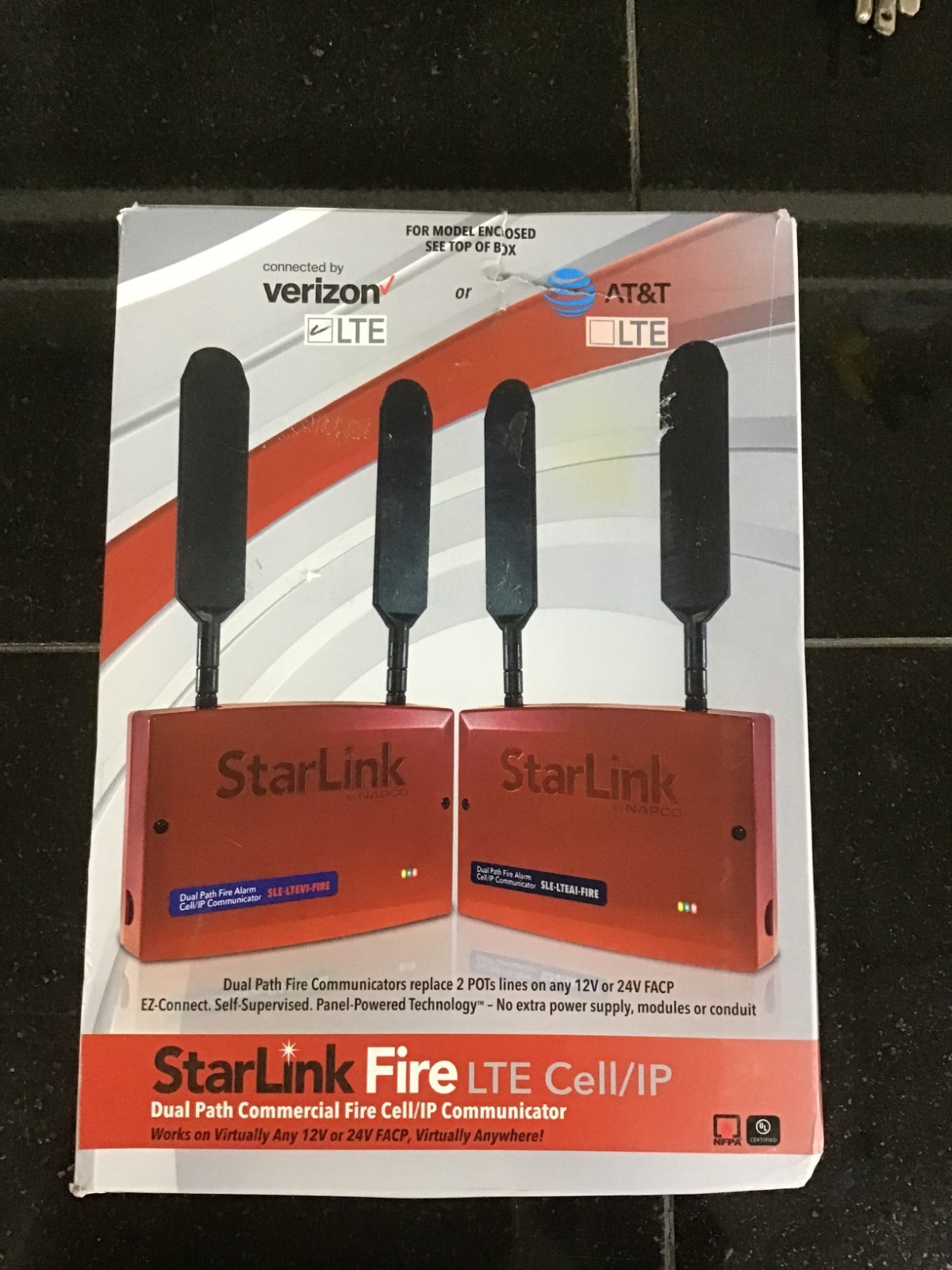 SLE-LTEV-FIRE StarLink Commercial Fire Cellular Verizon LTE Alarm Communicator