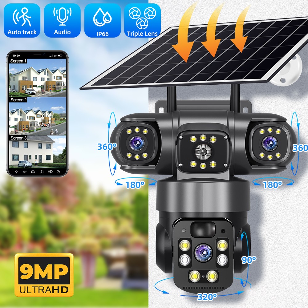 KEPEAK 4K/9MP Solar Powered Camera