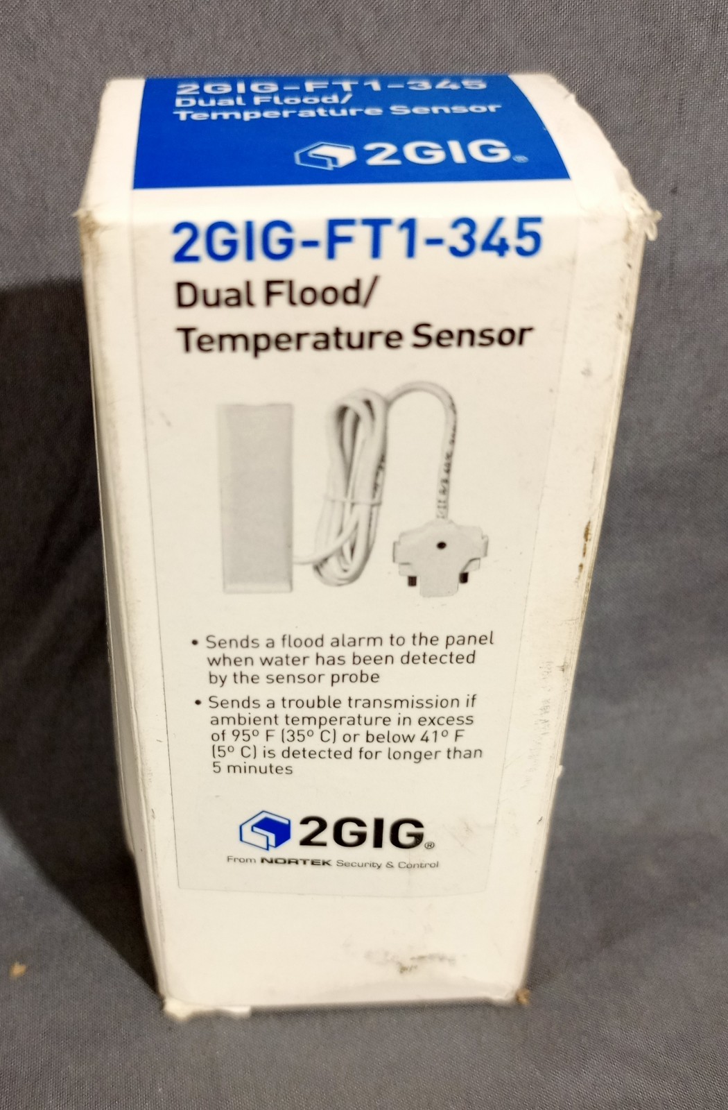 2GIG-FT1-345 Dual Flood/ Temperature Sensor