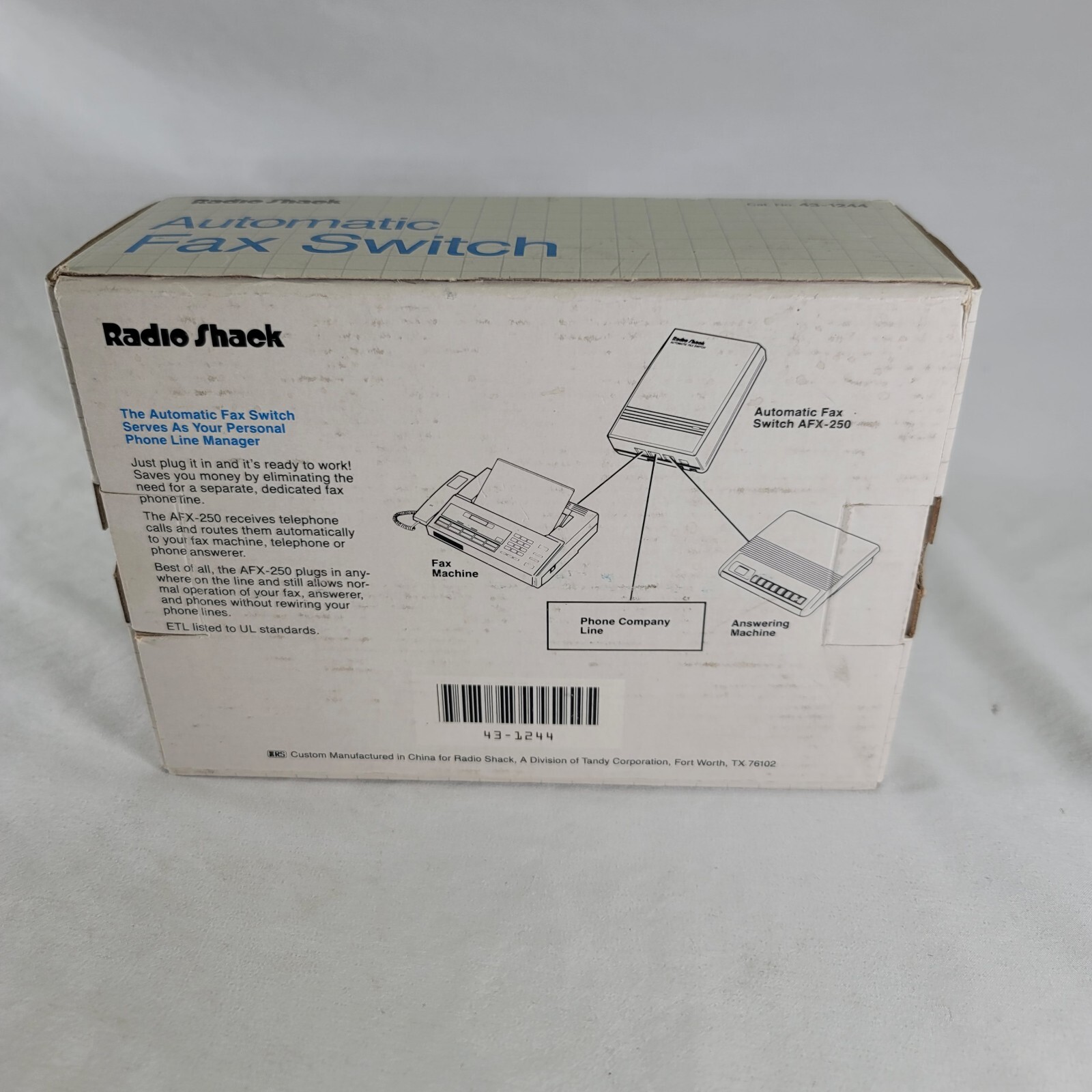 Radio Shack Automatic Fax Switch 43-1244