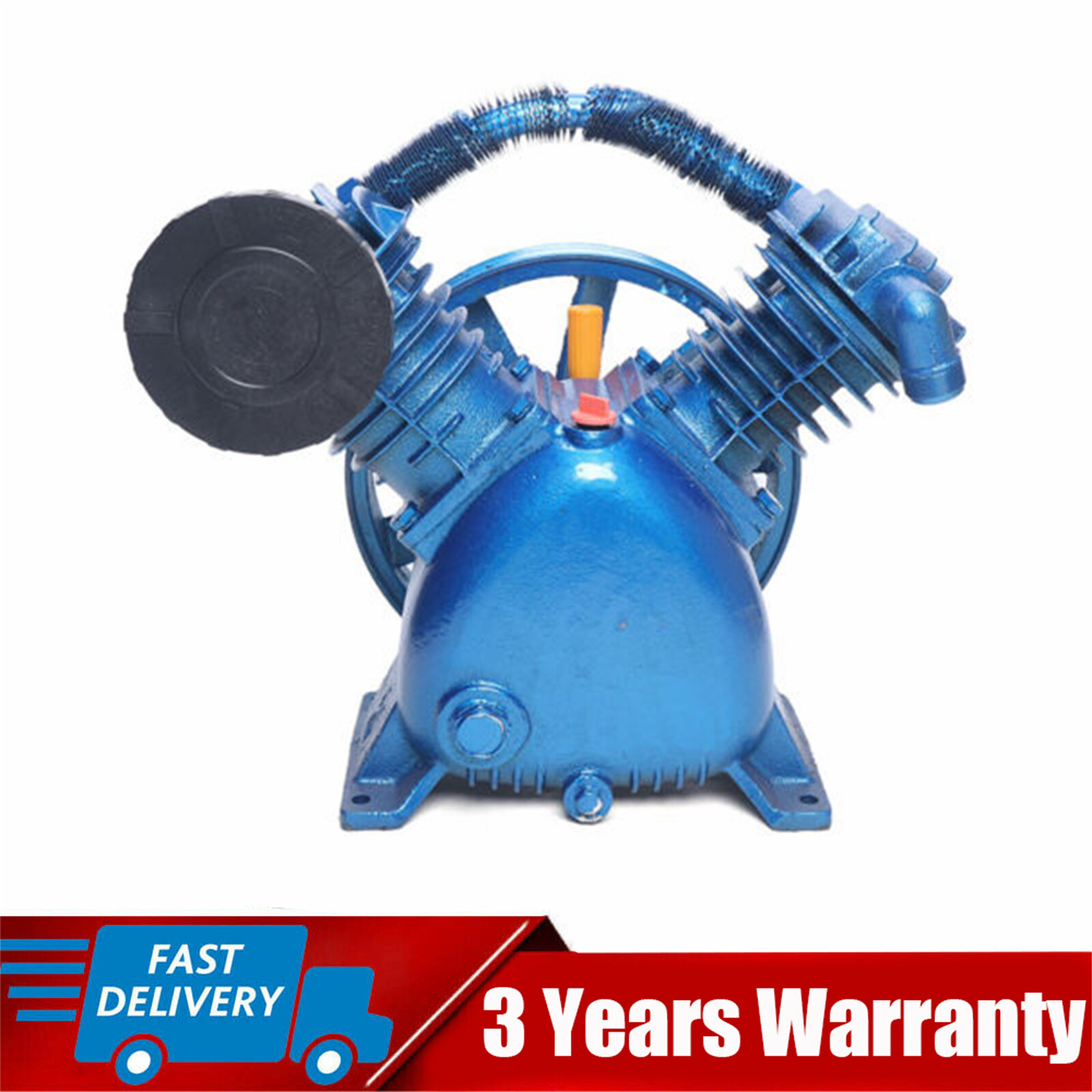 5.5HP 175PSI Replacement Air Compressor Pump Double Stage V Style Low Noise New