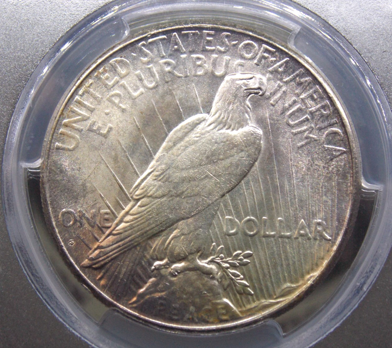 1925 "S" Peace SILVER Dollar $1 PCGS MS63 #408 Unc BU Uncirculated ECC&C, Inc.