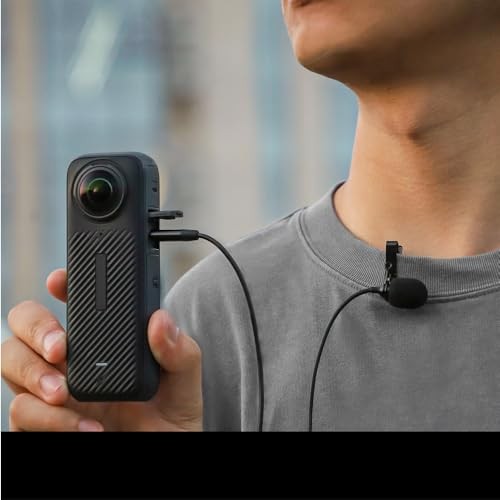 Lavalier Stereo Clip-on Microphone Condenser USB-C for Android, Compatible