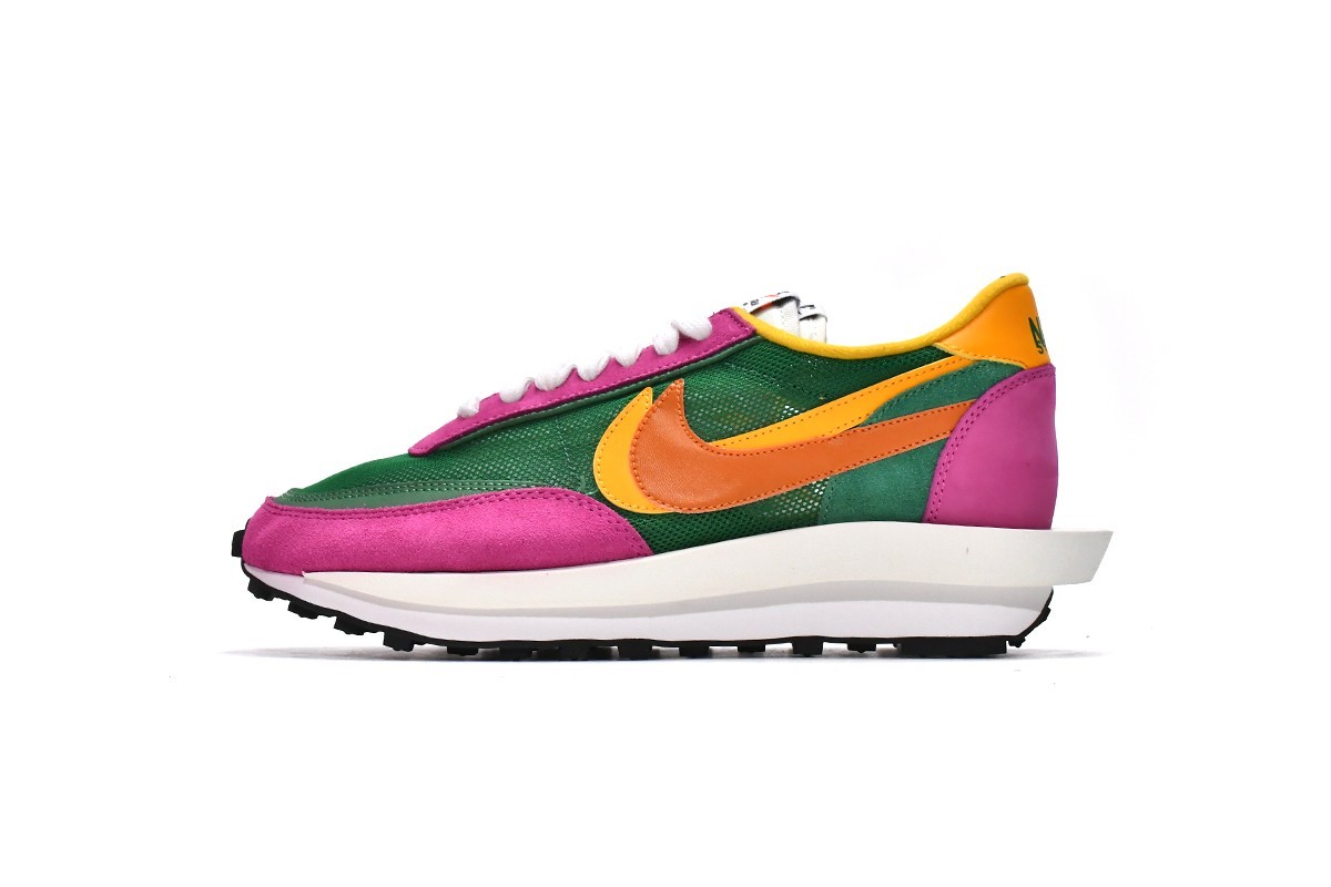 Brand New Sacai x Nike LDV Waffle Men Shoes Pine Green Purple