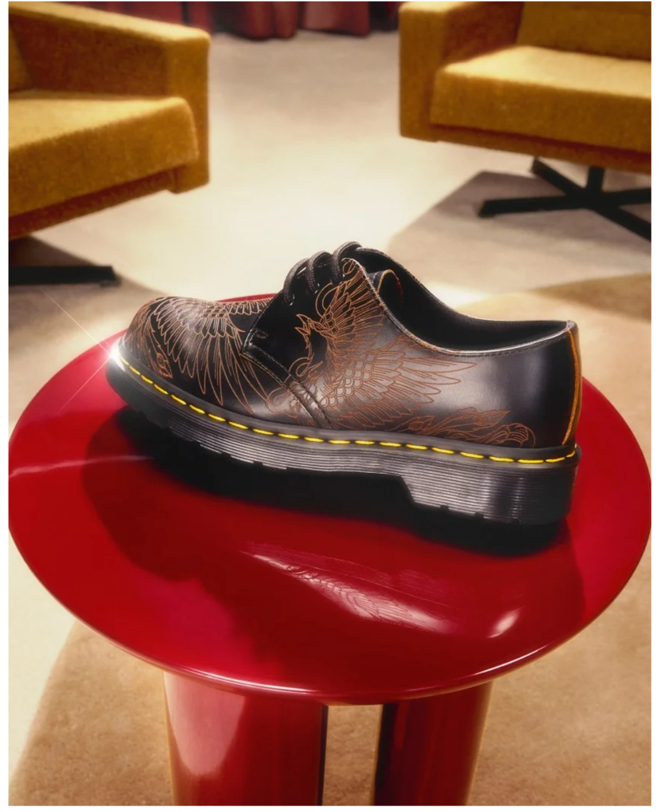 Dr. Martens 1461 PHOENIX 🐦‍🔥 Smooth Leather shoes ~ Dressy Look but Very COOL!