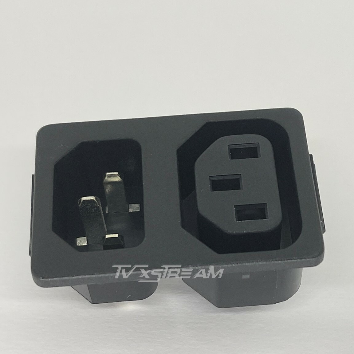 (1 PC) 10A/250VAC IEC320 C13/C14 Snap-In Male/Female Plug Connector USA SELLER!
