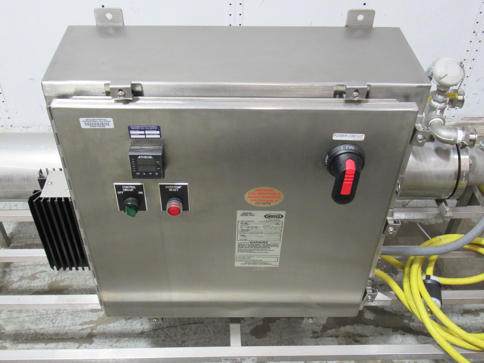 INDEECO 5Kw Circulation Heater with Temperature Control Panel