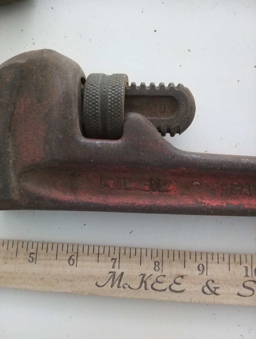 2- Large Pipe Wrenches,18 In Rigid & 24 In Improved Stillson
