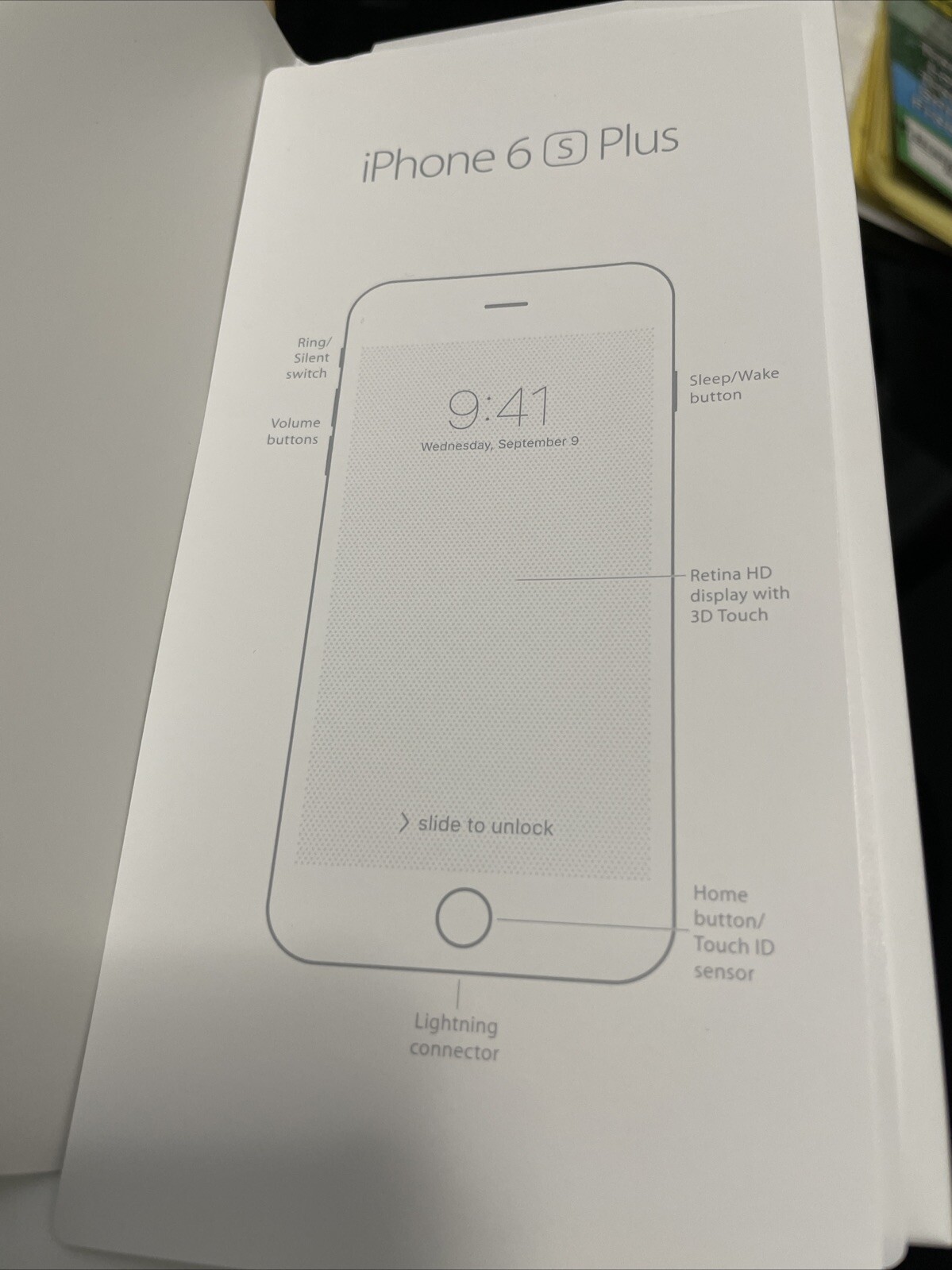 Apple iPhone 6 Plus Box & Insert Only