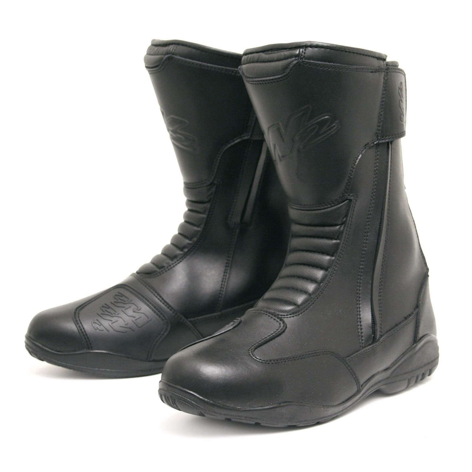 W2 DZ RAINPROOF ROAD / Touring Everyday Use BIKE BOOTS - 2 side zips BLACK