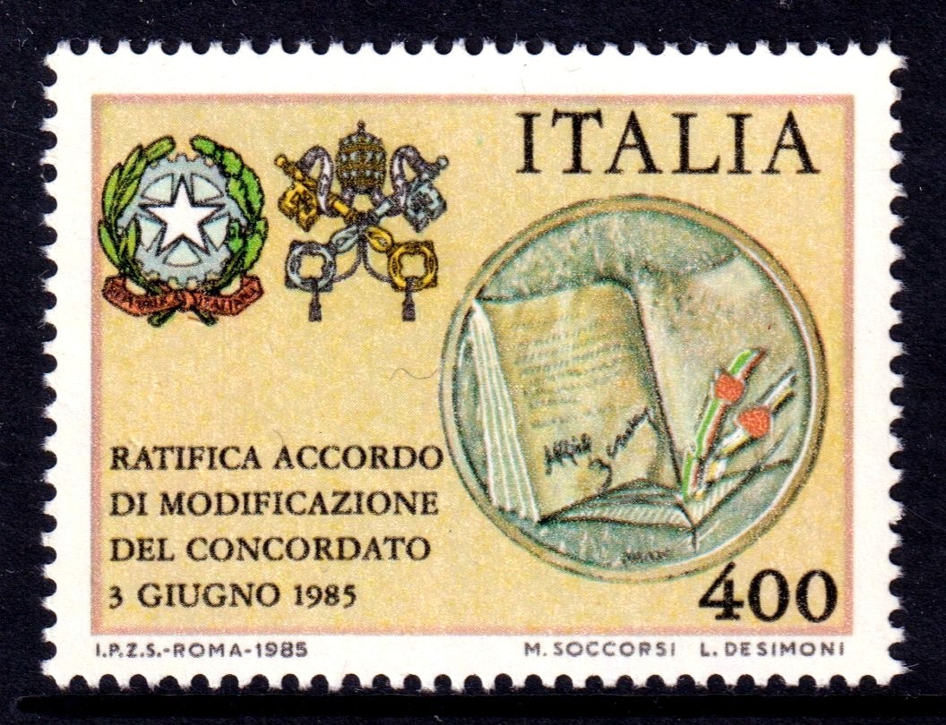 Italy 1985 New Concordat Ratification Mint MNH SC 1650