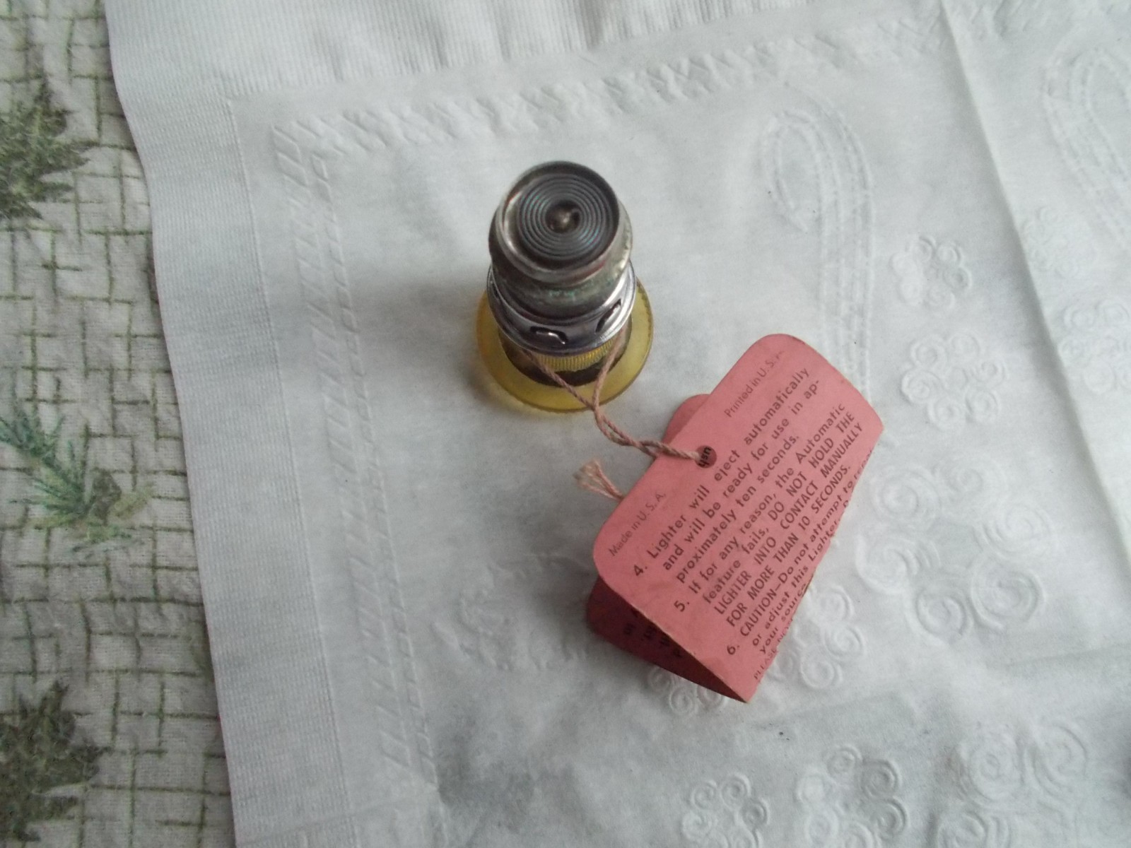 1947-1952 Studebaker 6volt Cigar Cigarette Lighter Element & Knob NOS 525708