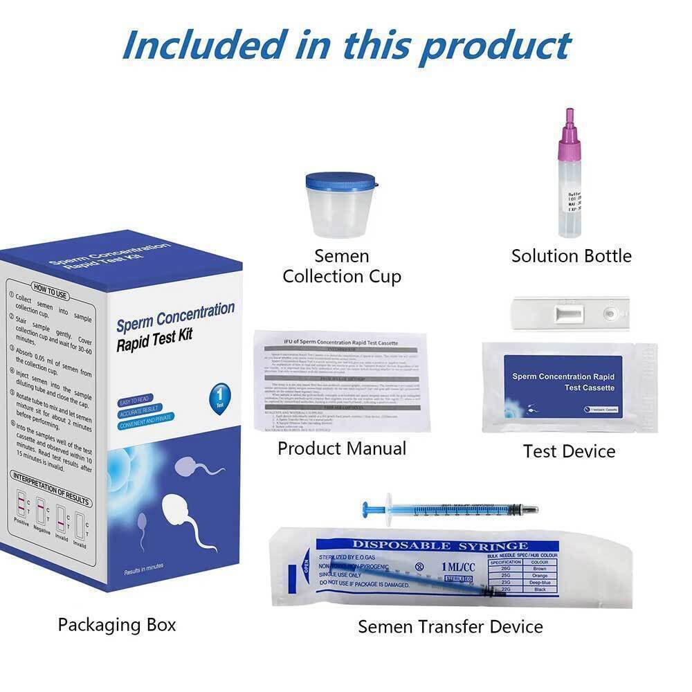 1Set Man Male Sperm Concentration Rapid Test Kit Sperm Motility Detection
