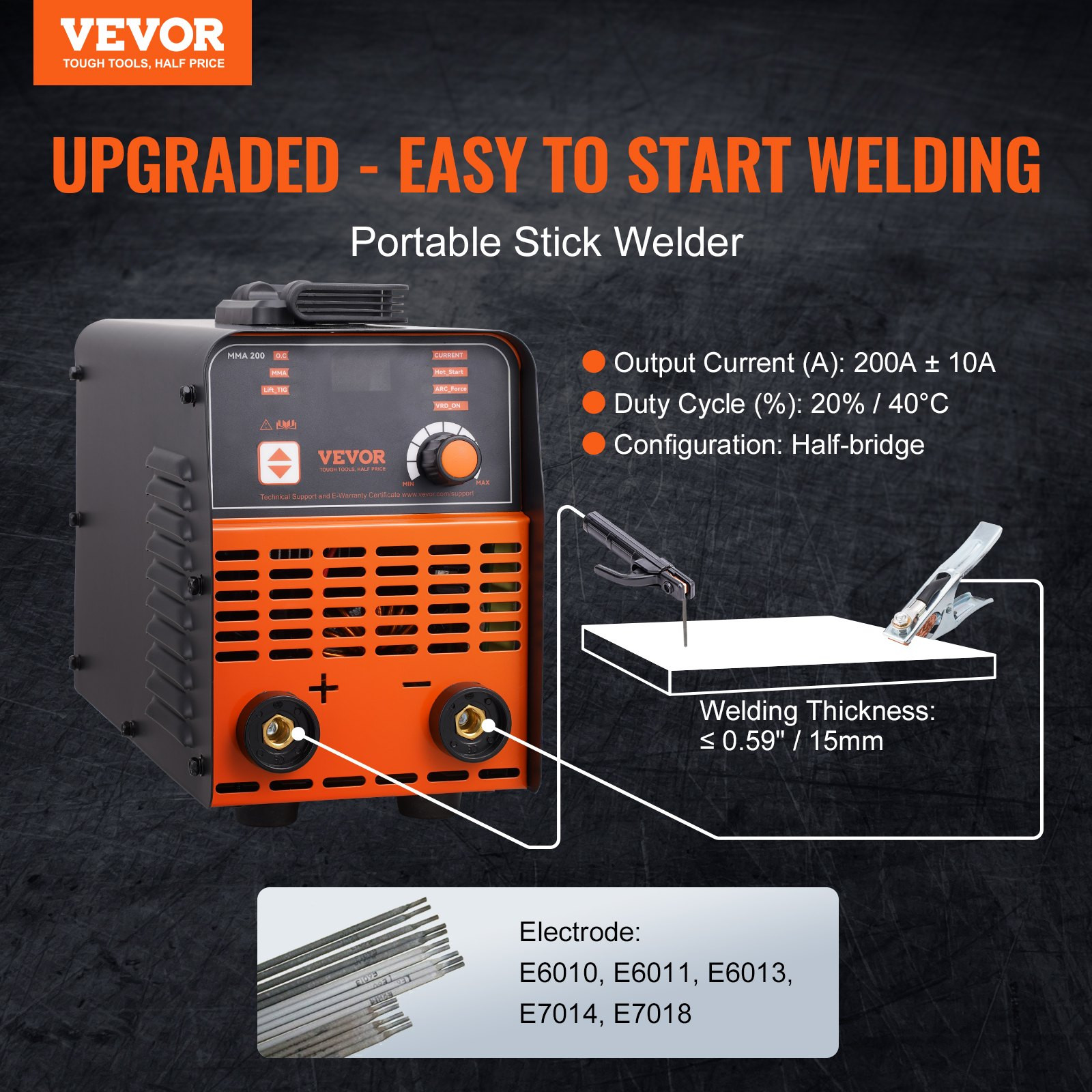 ARC Stick Welder 110/220V 120/160A - 2in1 Lift TIG Welding Machine with Hot Star