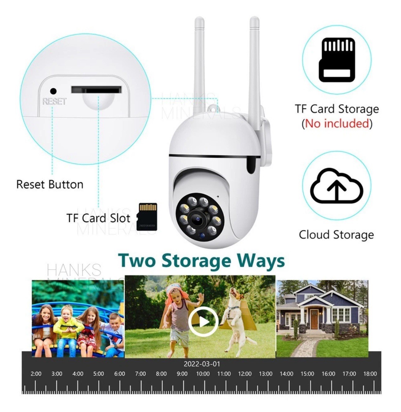 4-Pack Wireless 5G WiFi Security Camera System Smart Outdoor Night Vision 1080P