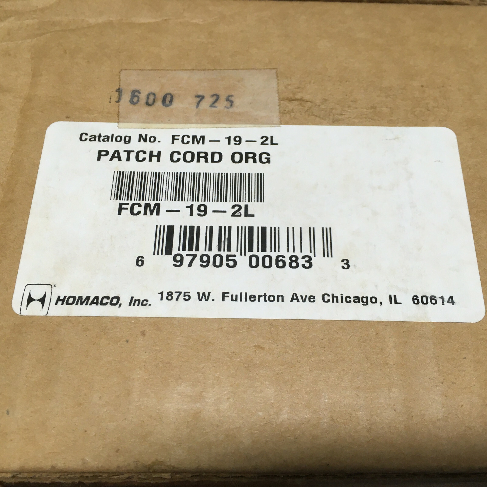 Homaco FCM-19-2L Patch Cord Organizer