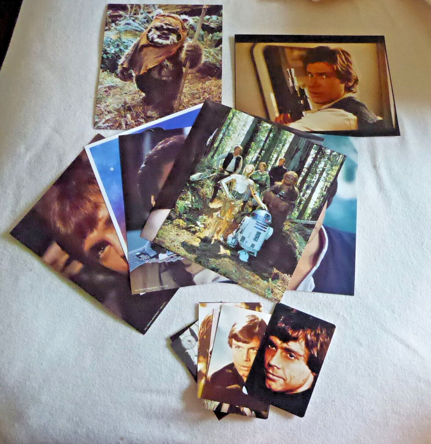 Lot of 16 Star Wars Still Pictures and Cards Return of the Jedi Empire Strikes