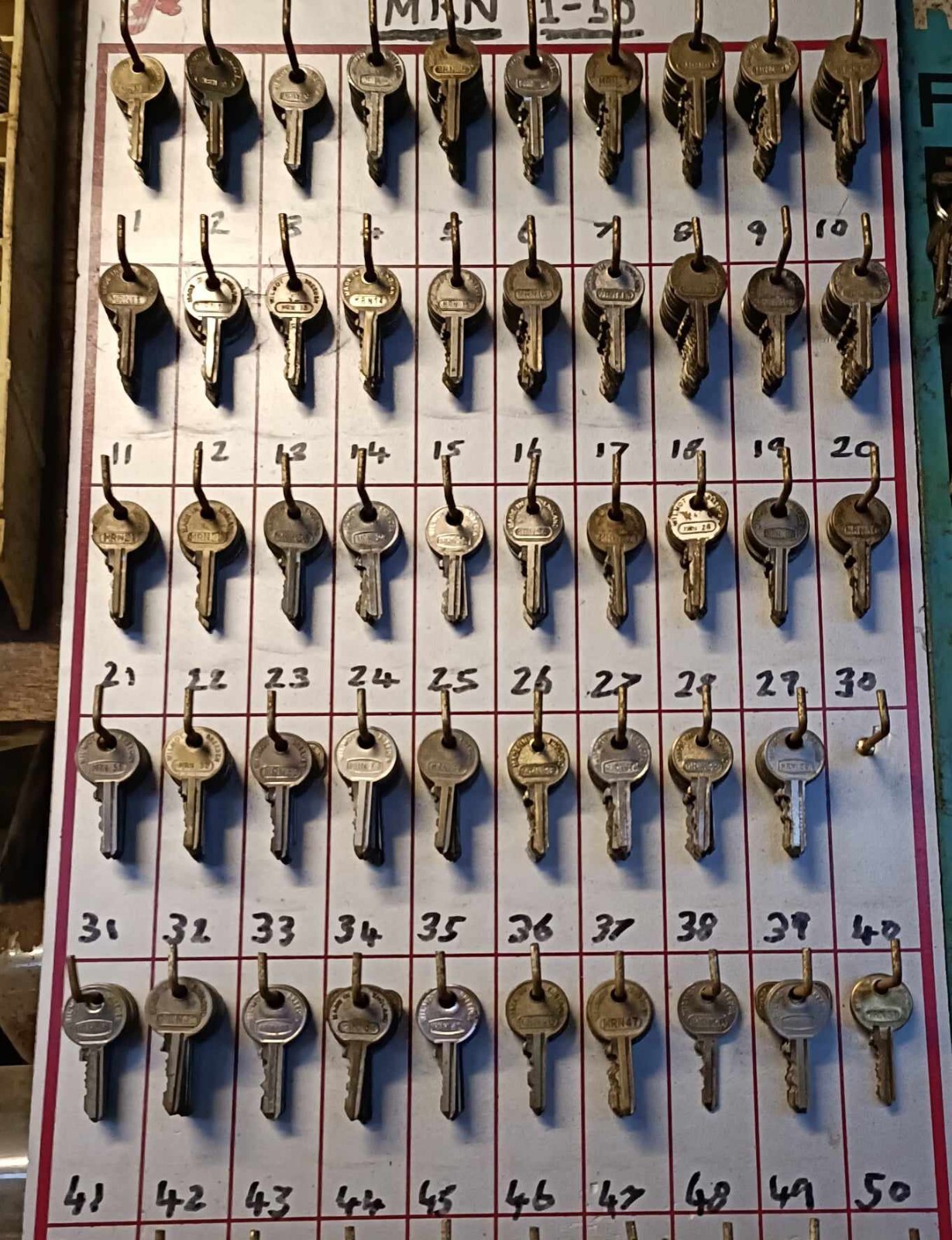 CLASSIC CAR KEYS WILMOT BREEDEN UNION MRN SERIES 1-50  ORIGINAL KEYS