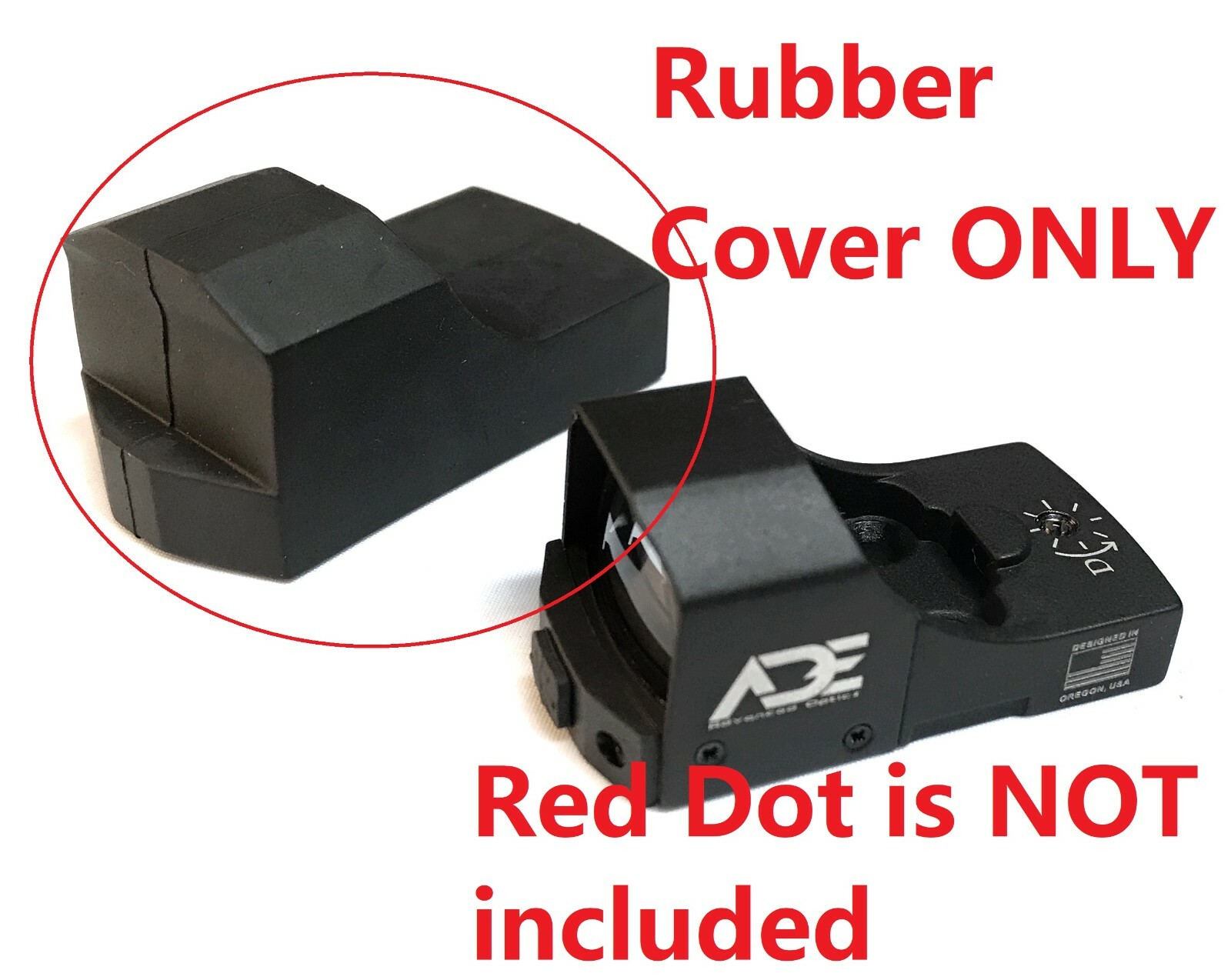 Protective Rubber Protection COVER for ADE RD3-019 STINGRAY Red/Green dot sight