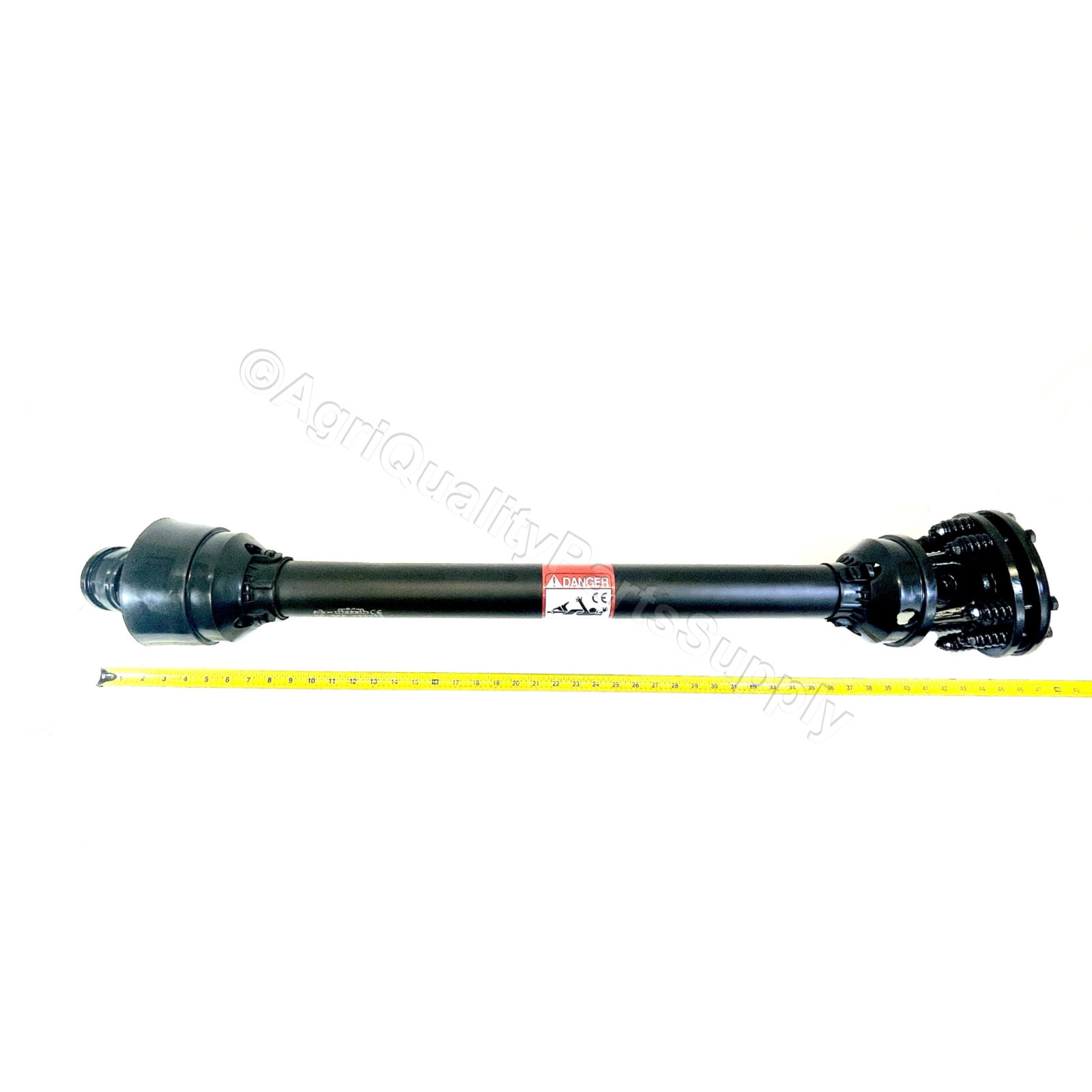 3-Point Tiller PTO shaft with 2-disc slip clutch 1-3/8 6 splines & ½” shear bolt