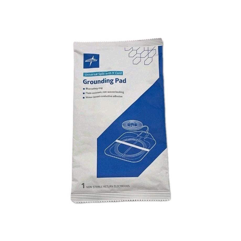 Medline Universal Split Grounding Pad 9" Foot Cord New