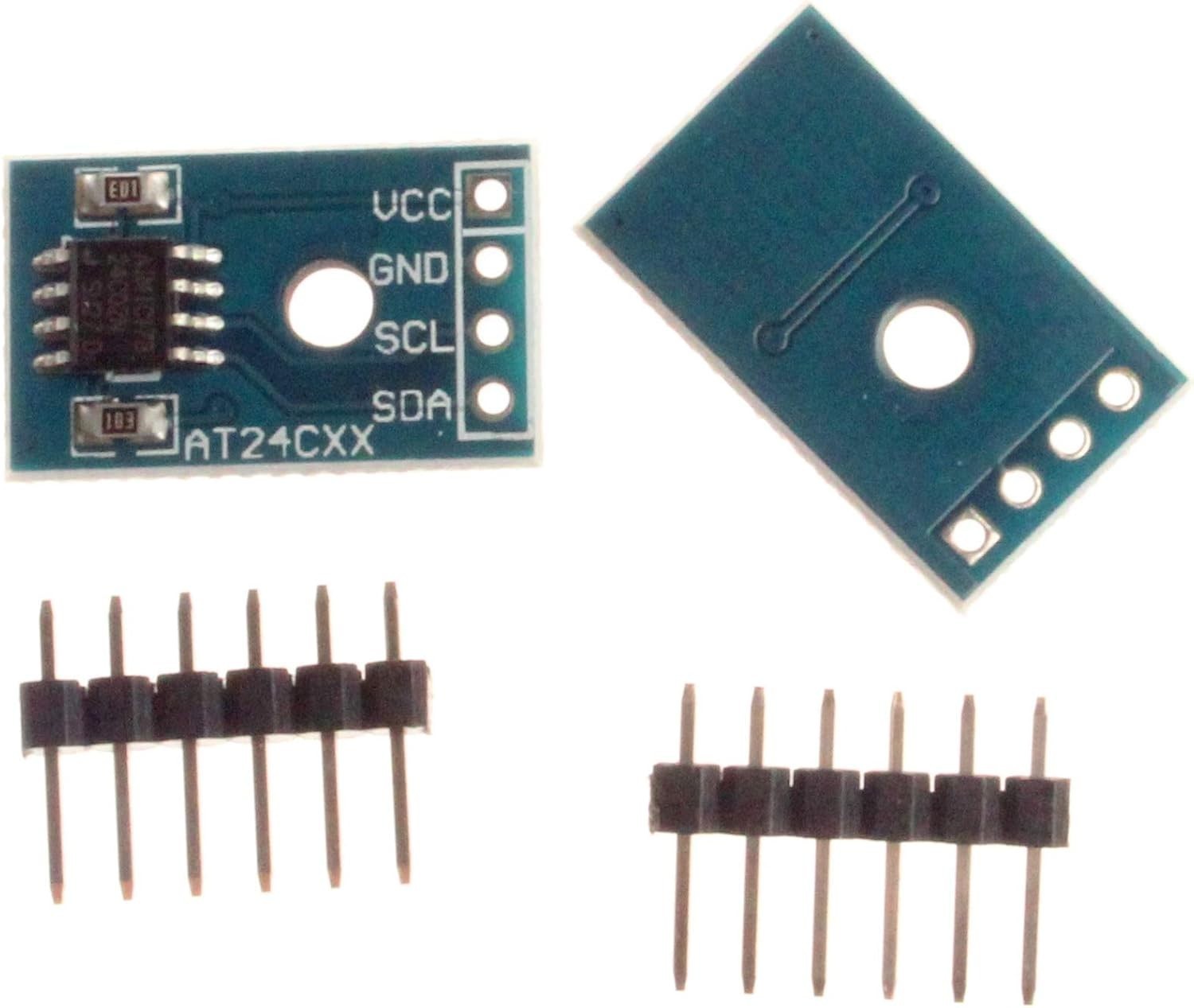 Pack of 2 AT24C02 I2C EEPROM Memory Modules - Enhance Your Electronics Projects