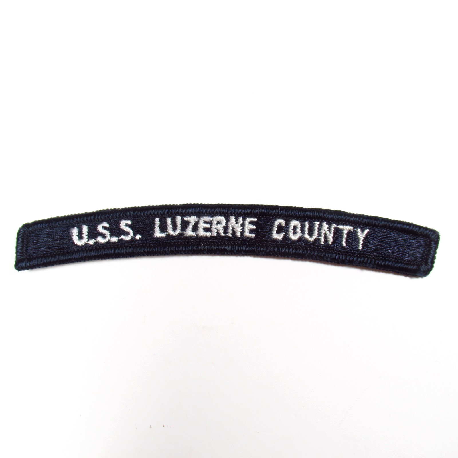 USS Luzerne County LST 902 Rocker Tab Patch Vintage US Navy WWII